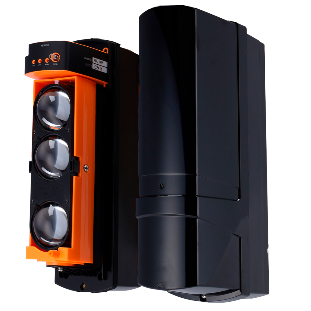 Rilevatore di barriera a infrarossi - Compatibile con Transmitter o DoorProtect Ajax - Wireless | 3 fasci - Distanza max. di rilevamento 200 / 600 m - Doppio Tamper | Uscita allarme - Alimentazione a batterie