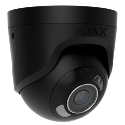 Cámara IP Turret 8 Megapixel Ajax - 1/2.7&quot; Progressive Scan CMOS - Lente 4 mm | Ranura MicroSD hasta 256GB - IR 50m | Luz Blanca 50 m | PoE 802.3at - Con Inteligencia Artificial - Color negro