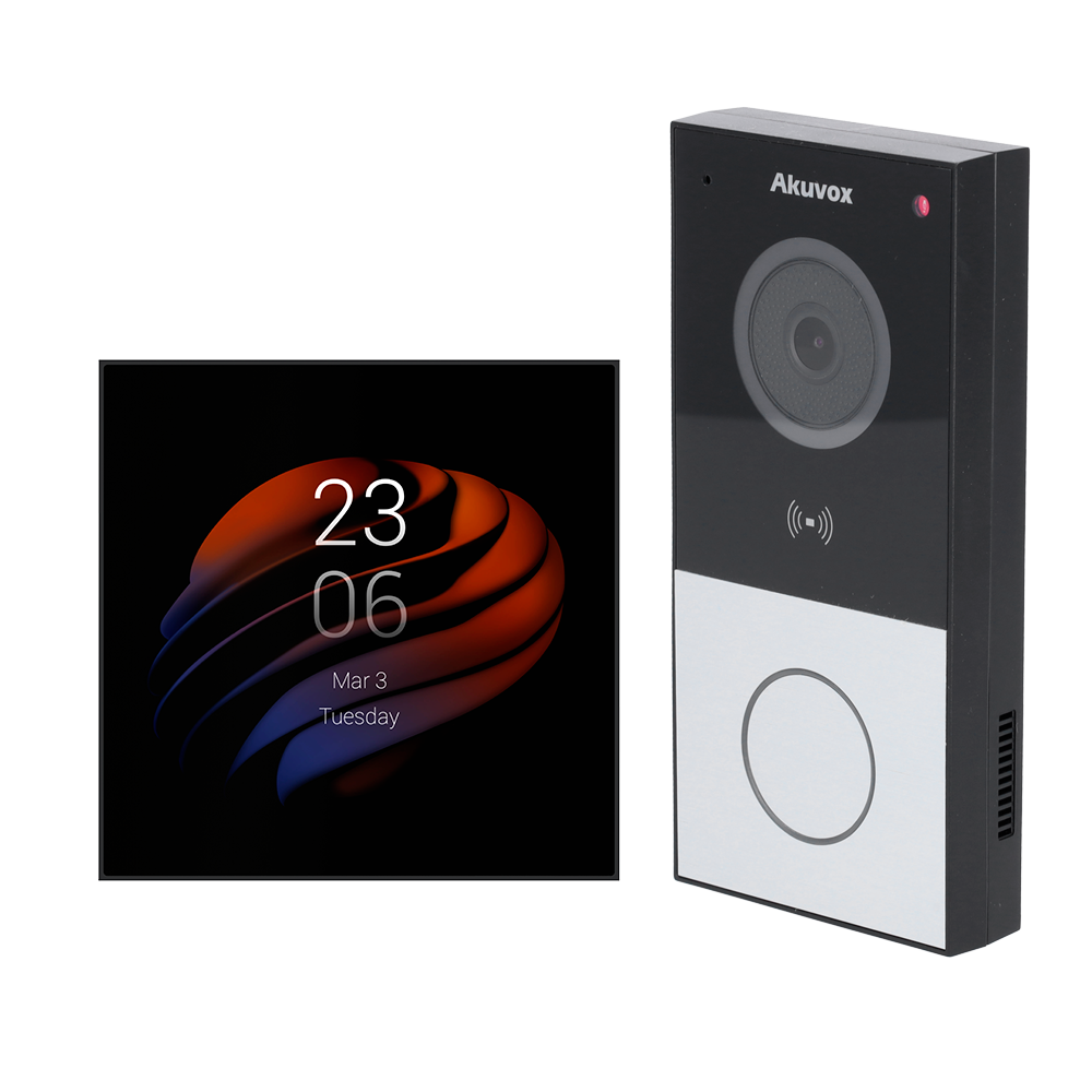 Kit di domotica e videocitofono Android - IP &amp; WiFi | Postazione esterna e monitor - Audio bidirezionale | Bluetooth e ZigBee - Lettore MF
