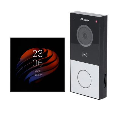 Kit di domotica e videocitofono Android - IP &amp; WiFi | Postazione esterna e monitor - Audio bidirezionale | Bluetooth e ZigBee - Lettore MF