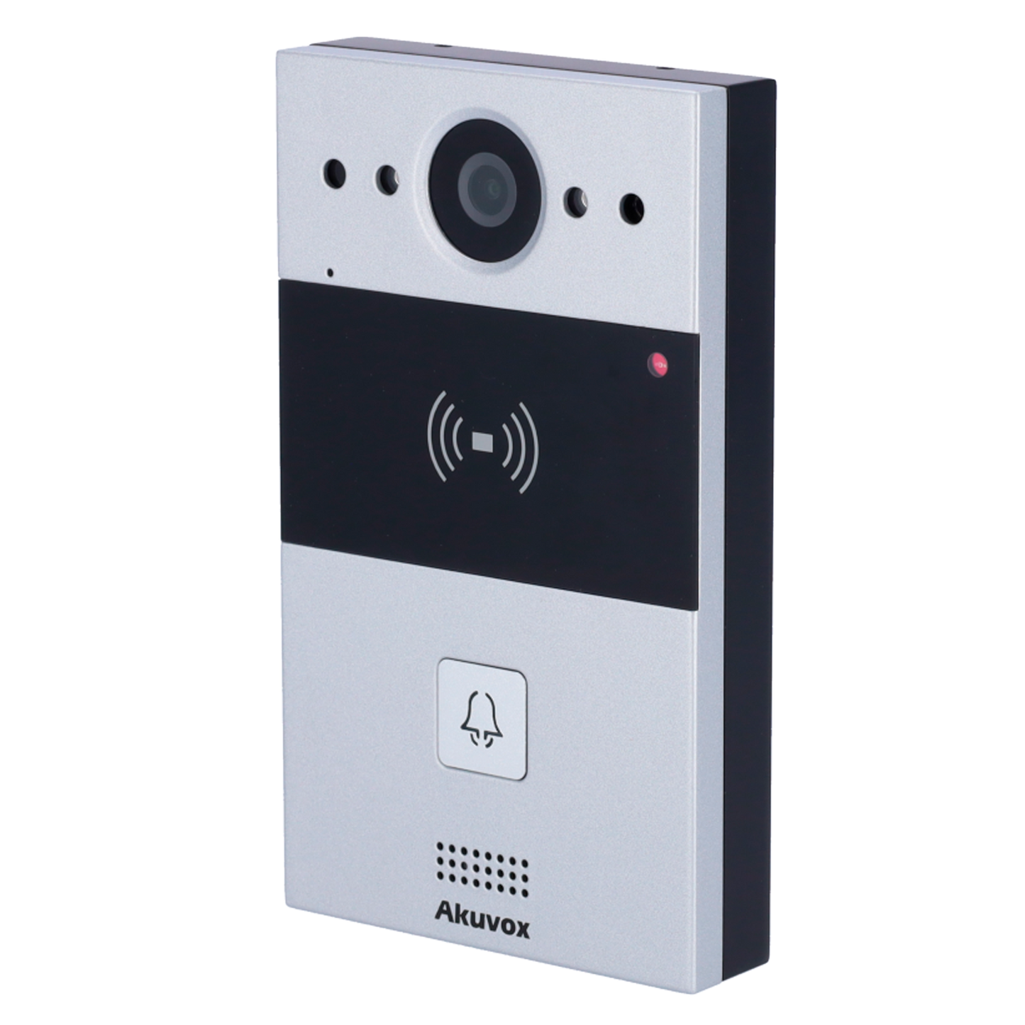 Videocitofono a 2 fili per montaggio in superficie - Telecamera 2 Mp | Audio bidirezionale - Apertura tramite scheda EM/MF e NFC | 1 relè - SIP standard - Manutenzione Cloud - Collegamento monitor e postazione esterna tramite Cloud