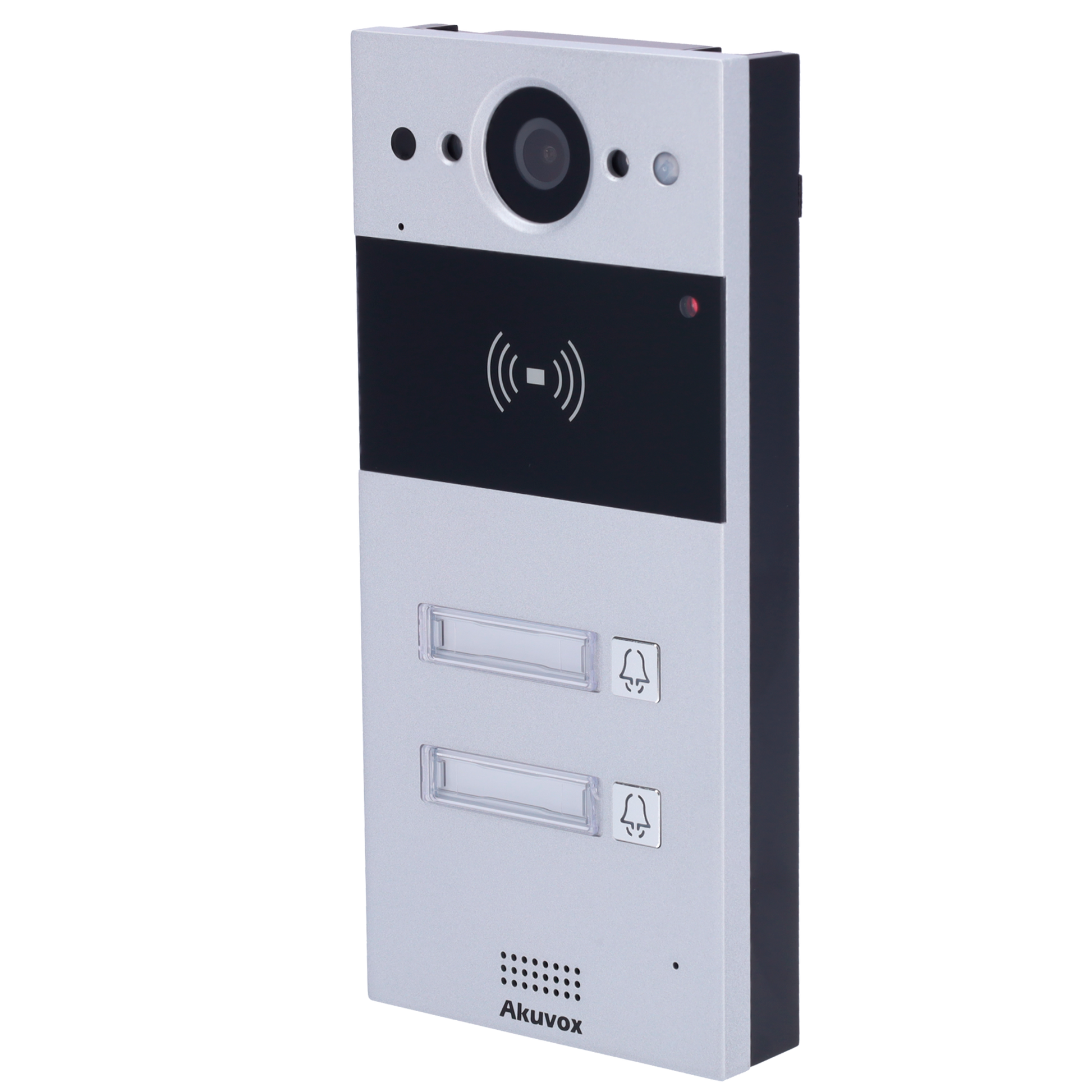 Videocitofono IP da parete - Telecamera 2 Mp | Audio bidirezionale - Apertura tramite scheda EM/MF e NFC | 2 relè - 2 appartamenti | PoE