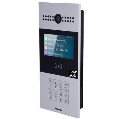 Videocitofoni IP - Telecamera 2 Mpx | Audio bidirezionale e BIM - Apertura tramite scheda EM/MF e PIN | 3 relè - Appartamenti | PoE