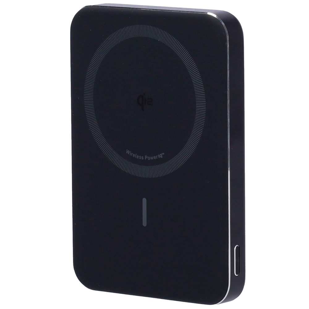 Anker Power bank MagGo - Capacità 10000mAh  - Ingresso 1x USB-C  - Uscite USB-C e wireless - Carica 2 dispositivi contemporaneamente - Colore nero | Ricarica rapida 15W