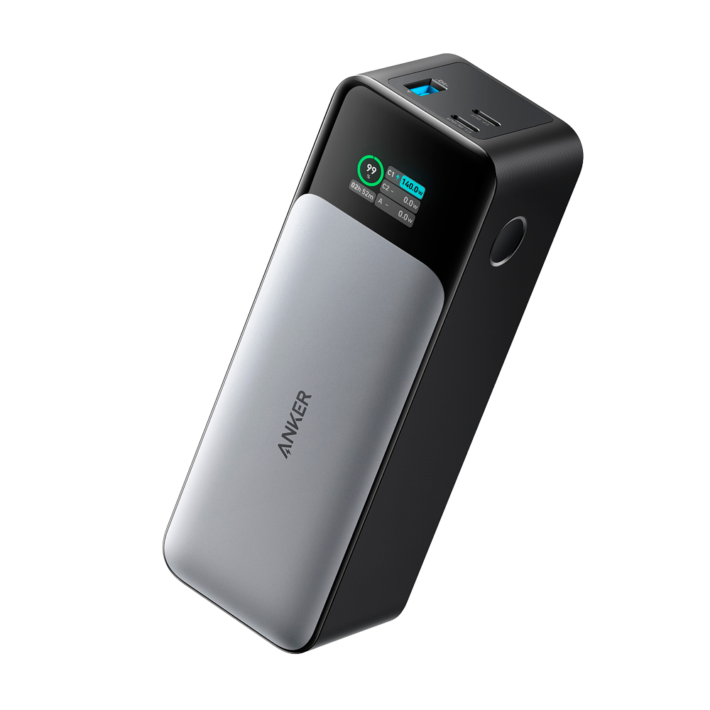 Anker Power bank con display digitale - Capacità 24000mAh  - Ingresso USB-C - Uscite 2x USB-C