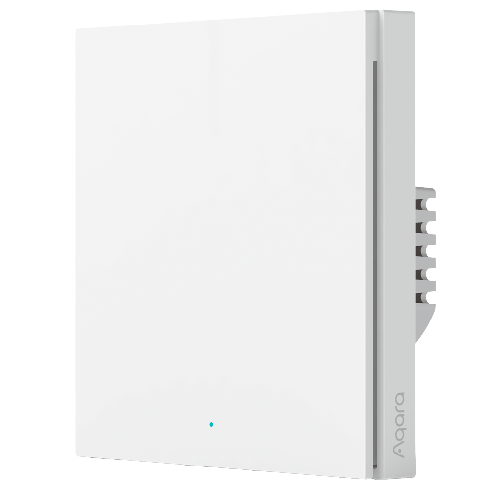Aqara Interruttore Smart da parete H1 - Zigbee 3.0  - Richiede AQARA HUB - Senza neutro / Protezione dall'alta tensione - Compatibile con scatole a muro rotonde - Supporta Apple Homekit
