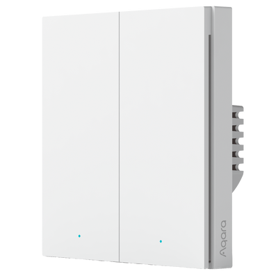 Aqara Interruttore Smart da parete H1 - Zigbee 3.0  - Richiede AQARA HUB - Senza neutro / Protezione dall'alta tensione - Compatibile con box da parete rotondi - Supporta Apple Homekit