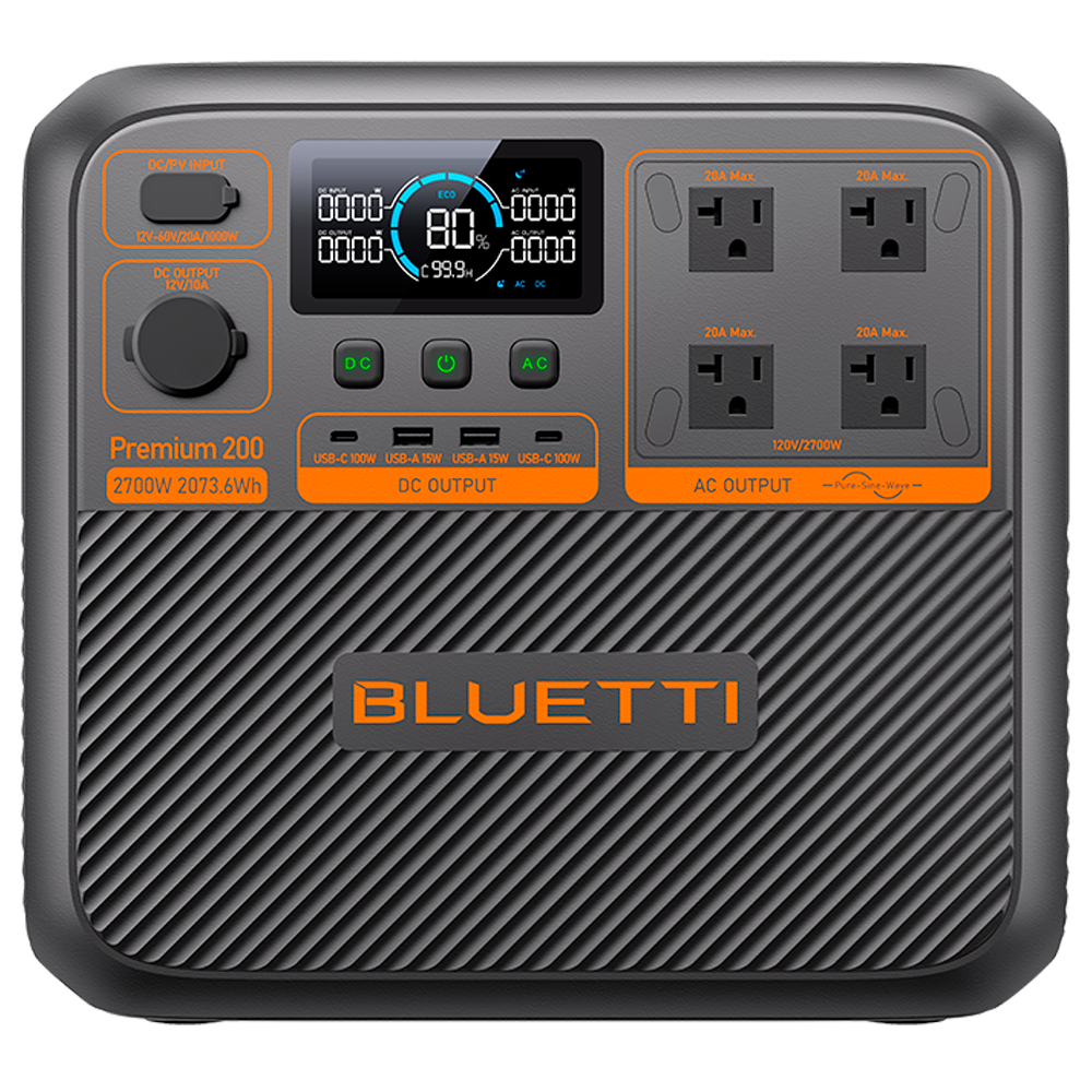 Power Station portatile - Gran capacità 2074Wh - Potenza in uscita 2700W - Uscite e modalità di ricarica multiple - 6000 cicli di vita | Funzione UPS - Display LCD | Controllo tramite app