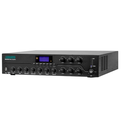 Mixer matrice digitale - Amplificatore 100V - Lettore USB / Radio FM / Blutooth - Potenza nominale 500W - Fino a 6 zone - Dispone di telecomando