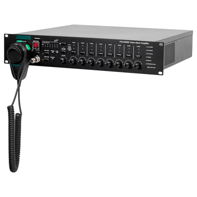 Sistema di emergenza - Amplificatore di backup - Potenza 500W - 2 Ingressi MIC - 4 ingressi LINE - Software gestionale