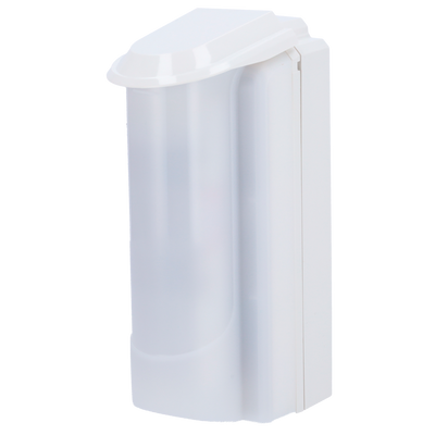 Rilevatore da esterno Duevi a basso consumo - Pronto per l'integrazione di trasmettitori di terze parti - Doppio PIR / Rilevazione 15 m - Antimasking / Immune ad animali domestici - Alimentazione con 2 pile CR123A - Uso esterno IP54 / Antivandalo IK10