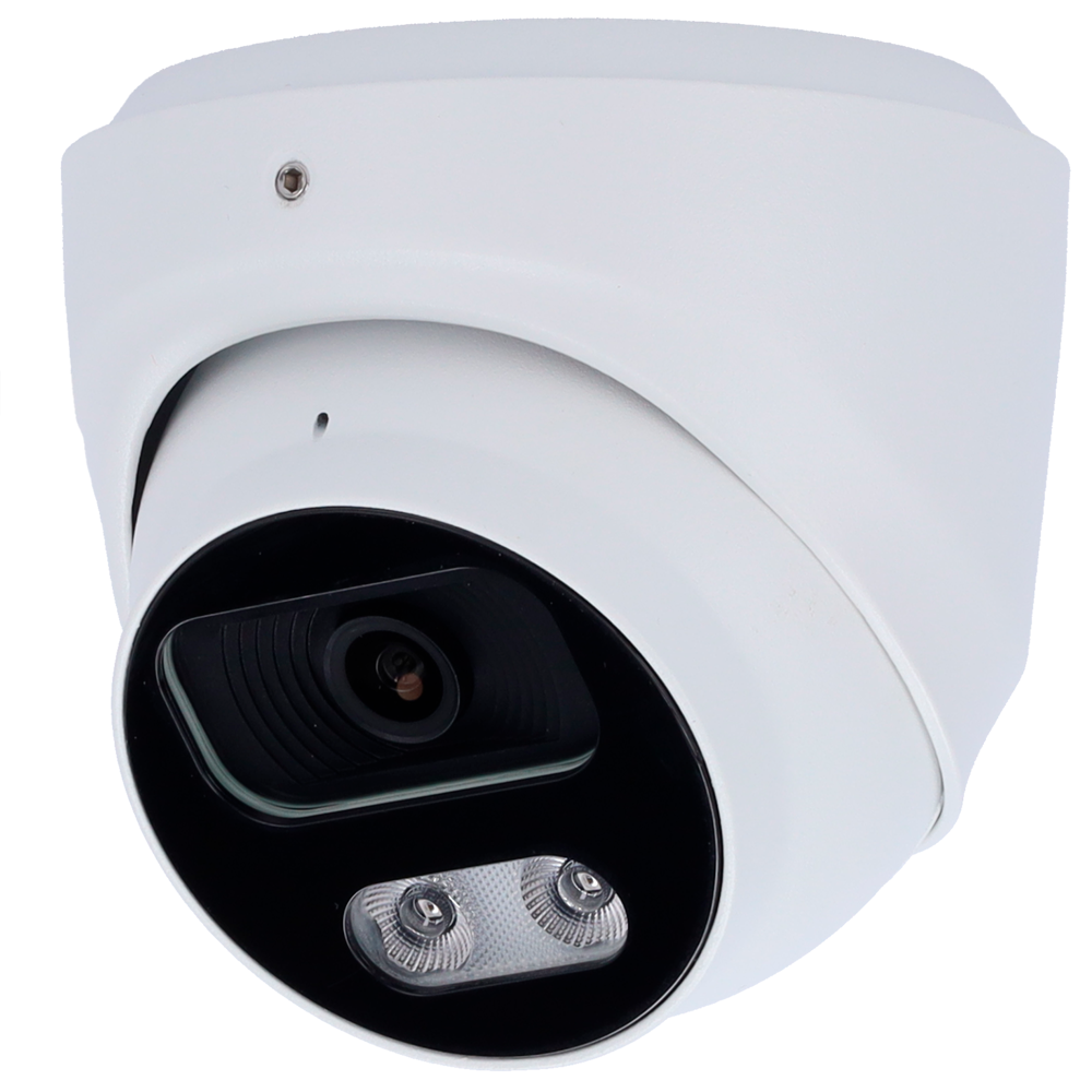 Telecamera Turret IP AI EASY-P - 4MP | Ottica 2.8 mm - IR 25 m | Microfono - Installazione Plug &amp; Play - Supporta UMD e Motion Detect 2.0 - IP67 | PoE | P2P | Metallo