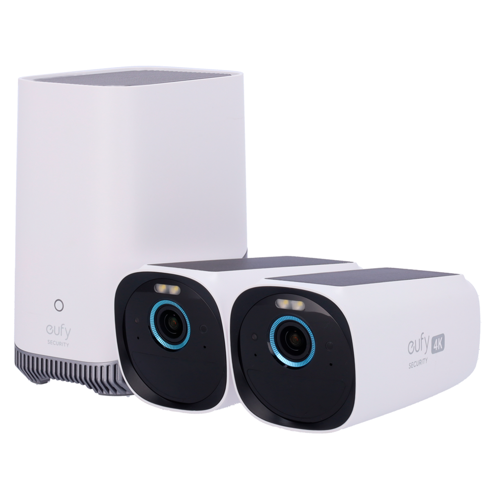 Kit 2 Telecamere 4K solare + 1 HomeBase 3 - Rilevamento di persone