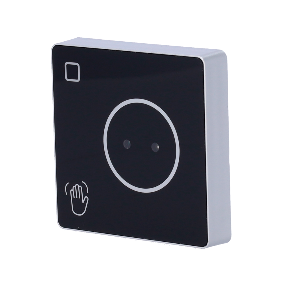 Botón de salida sin contacto Bluetooth - Sensor infrarrojo con LED indicador - Testado 1.000.000 usos | APP Tuya Smart - NO/NC/COM | Superficie - Medidas 86 (Al) x 86 (An) x 16 (Fo) mm - Fabricado en plástico