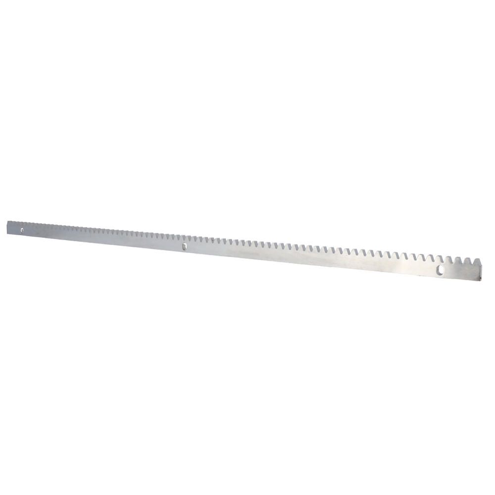 Cerniera per automazione - Ingranaggio del passo M4 - Dimensioni: 1000 (H) x 30 (I) x 10 (P) mm - Realizzata in acciaio inossidabile - Compatibile con GATEOPENER-BL360ENC