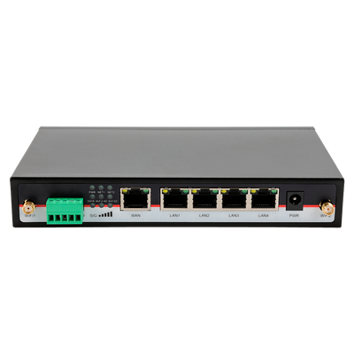 Hongdian Router 5G Industriale - 5G Sub-6Ghz SA/NSA  - 5 porte Ethernet RJ45 Gigabit - Dual SIM Dual Modem  - Porte RS232/RS485 - Wi-Fi 802.11b/g/n/ac 2.4GHz-5GHz