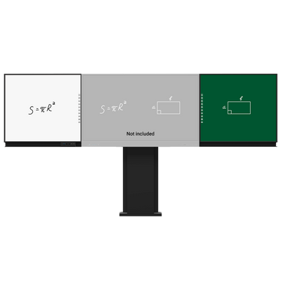 Compatibile con l'opzione interattiva IB-TE-YL-75E2  - Lavagna laterale sinistra per pennarello - Lavagna laterale destra per gesso - Digitalizzazione della scrittura su Windows - Supporto regolabile a parete e a pavimento