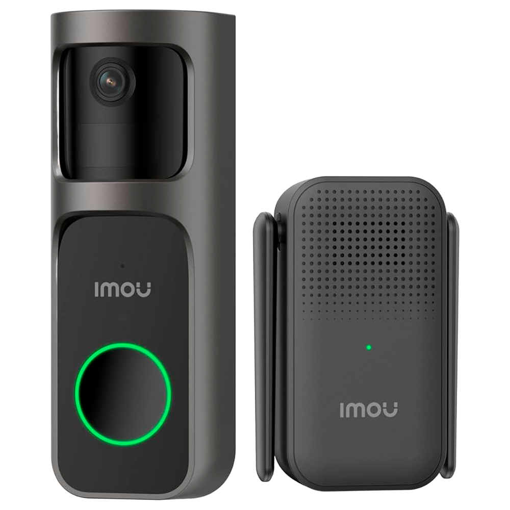 Doorbell WiFi a batteria Imou 3 Megapixel 2K - Batteria 5000 mAh - Lente 2.3mm / IR 5m - Rilevamento PIR di persone - Audio bidirezionale / Suoneria - App Imou Life