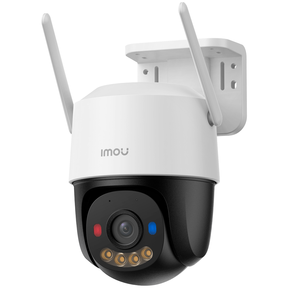 Telecamera 4G 3K 5 Megapixel - Movimento e Autotracking - Ottica 3.6 mm / IR 30m / Led bianco - Rilevamento di persone - Luci deterrenti rosse e blu - Adatto per esterni IP66