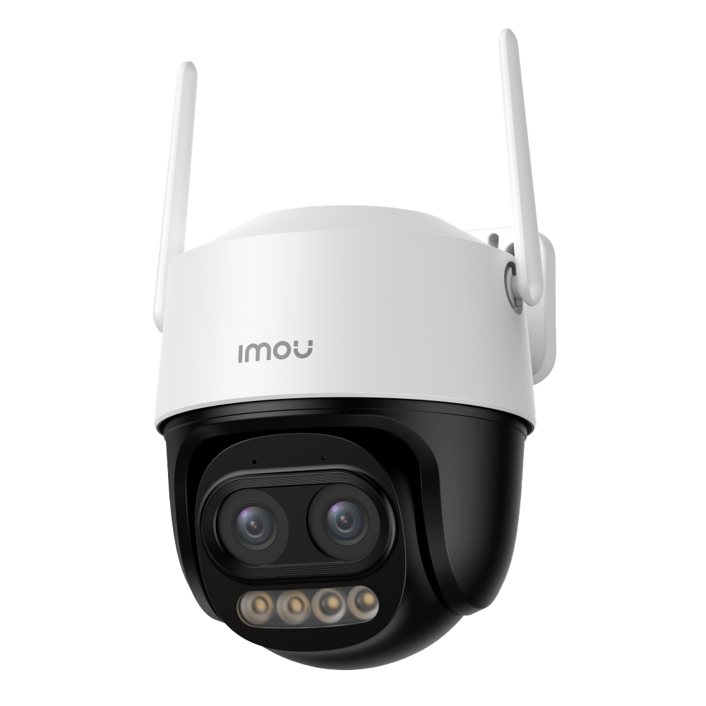 Telecamera a doppia ottica Wifi Imou da 5 Megapixel - Movimento e Autotracking - Ottica 2.8 mm &amp; 12 mm / IR 56m / Led bianco - Rilevamento di persone e veicoli - Audio Bidirezionale / Sirena - Adatto per esterni IP66