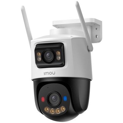 Telecamera Wifi Doppia Ottica PT Imou 10 MP - Movimento e Autotracking - Ottica 3.6 mm / IR 30m / Led Bianco - Rilevamento di persone e veicoli - Luci deterrenti rosse e blu - App Imou Life