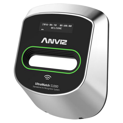 Lettore biometrico autonomo ANVIZ - Iride e scheda EM RFID - 150 registrazioni / 50000 registri - TCP/IP