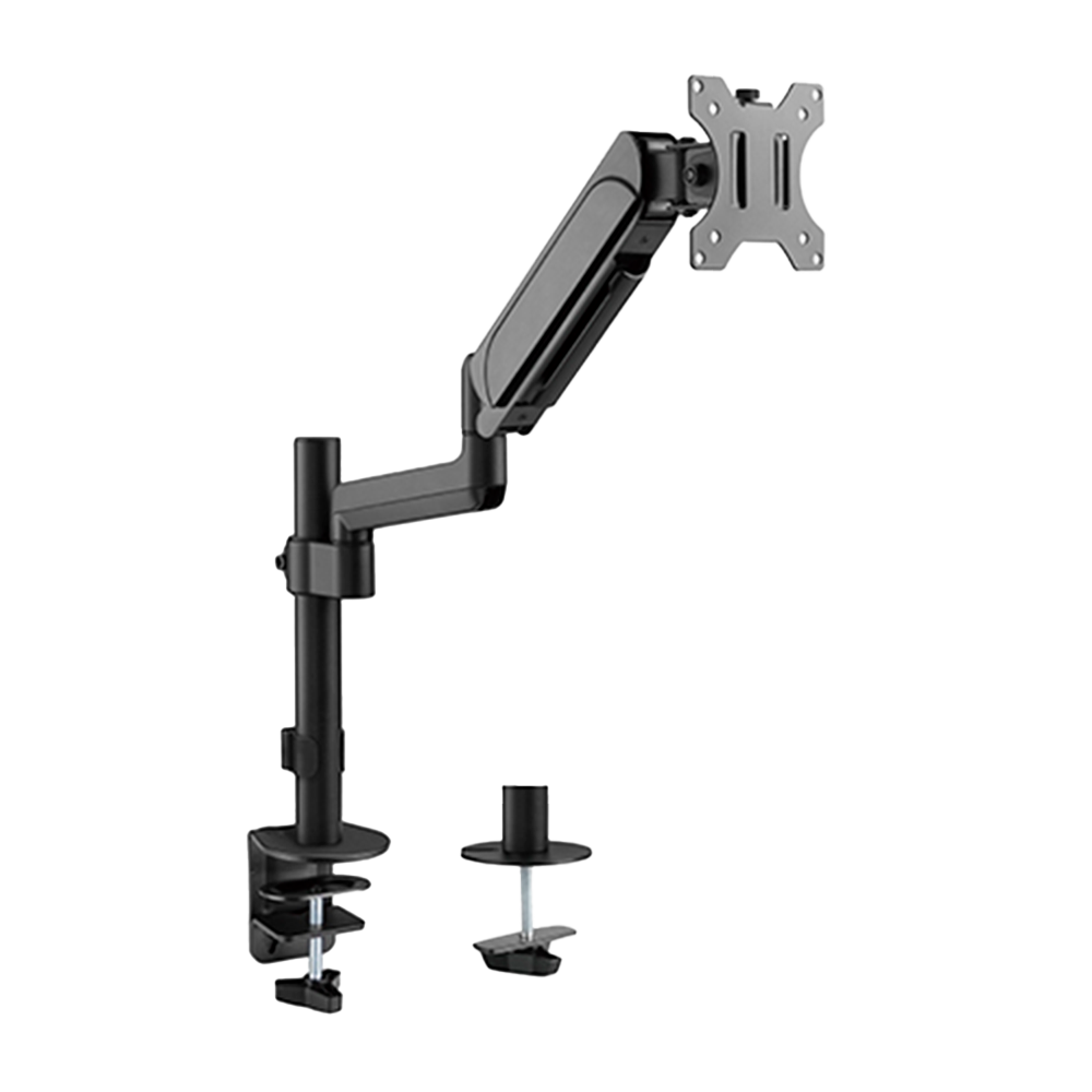 Supporto a braccio per monitor - Installazione a tavolo - Carico massimo 9Kg - Inclinazione -45º +45º - VESA 75x75 - VESA 100x100mm