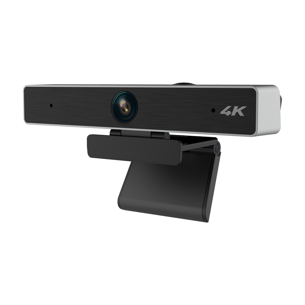Nivian Telecamera USB - Risoluzione 4K (3840x2160) - Angolo di visione 120° - Doppio microfono integrato - Auto framing - Plug &amp; Play
