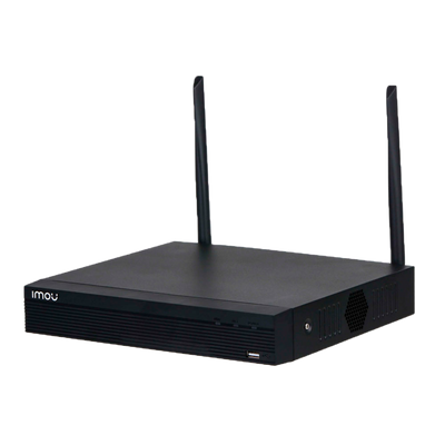 Videoregistratore WiFi per telecamere Imou  - WiFi 2.4GHz e cavo LAN - 4 CH video IP  - Compressione H.265+ / H.264+ - Uscita HDMI e VGA - Ammette 1 hard disk