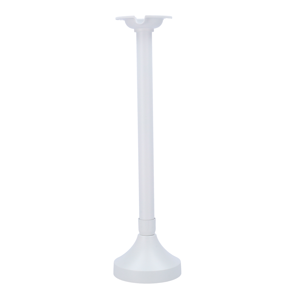 Staffa a soffitto estensibile - Altezza 475-800 mm - Adatto per esterni - Compatibile con XSECURITY - Passacavo - Colore bianco