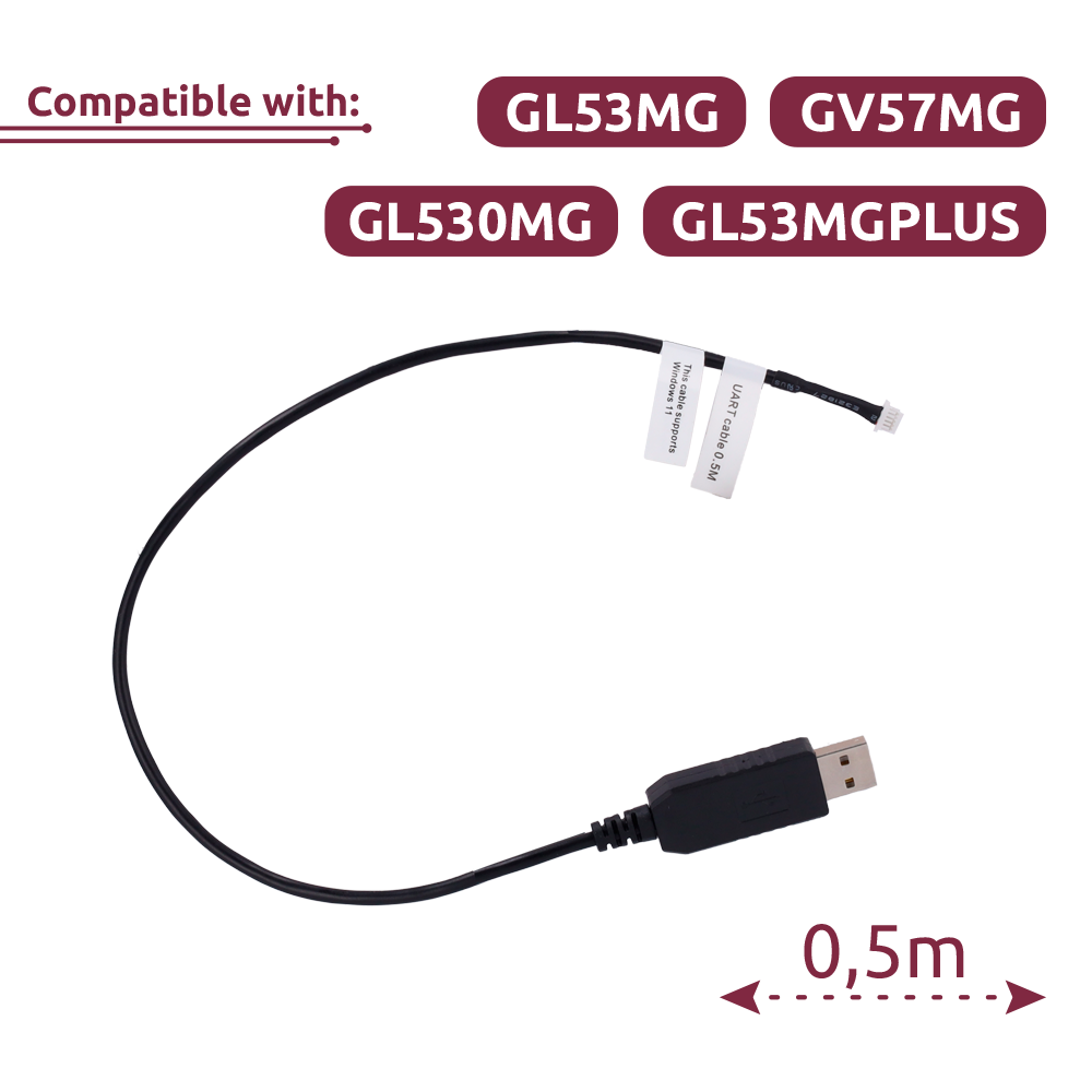 Cavo UART - 0.5 metri - Compatibile con GL53MG/GV57MG/GL530MG/GL53MGPLUS