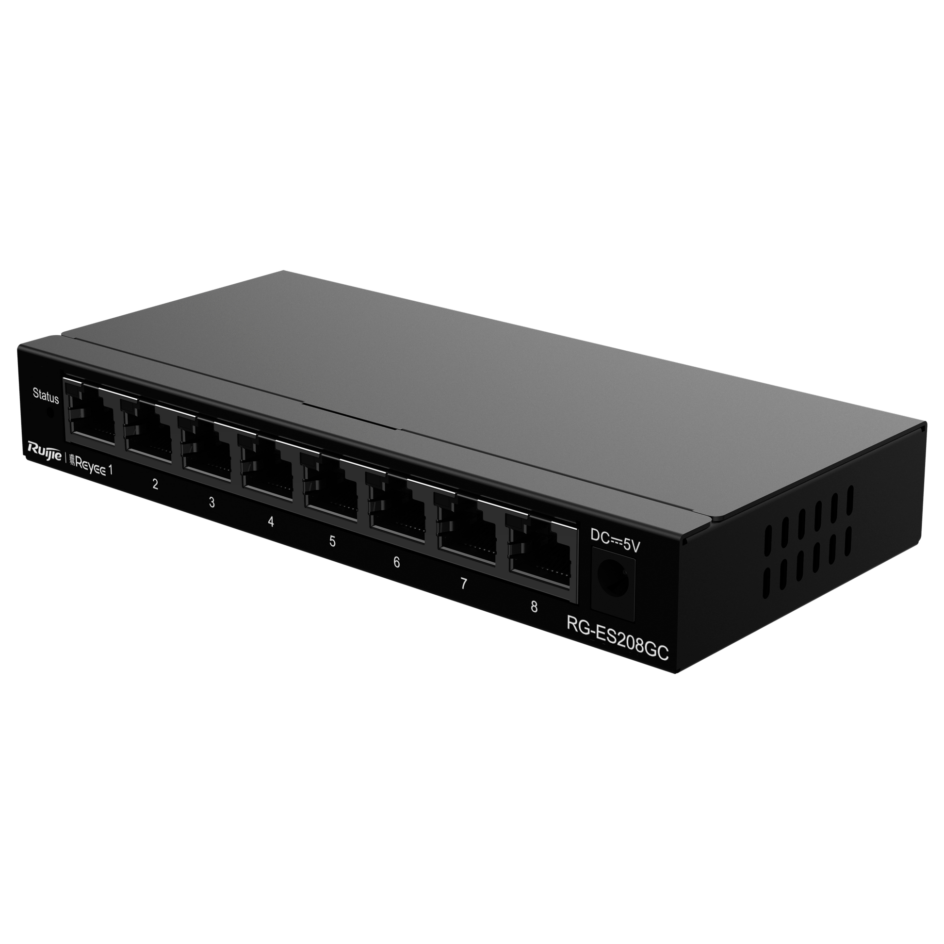 Reyee Switch Cloud - 8 porte RJ45 Gigabit - Velocità della porta 10/100/1000 Mbps - Plug &amp; Play - VLAN/Port Isolation/Loop Detection - Limite di Velocità della Porta