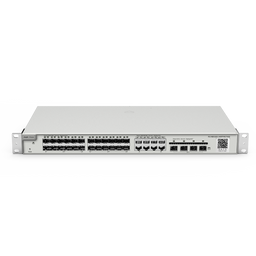 Reyee Switch Cloud Gestibile L2+ - 24 porte SFP + 8 Combo RJ45/SFP + 4 SFP+ - (24 + 8) 10/100/1000 Mbps + 4 SFP+ 10 Gbps - VLAN/Port Isolation/STP/RSTP/ACL/QoS - Static LAG/DHCP Snooping/IGMP Snooping/Port Mirroring - Montaggio su rack