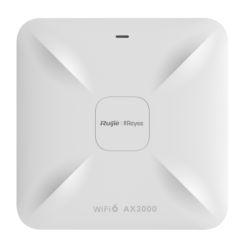 Reyee - AP Omnidirezionale  Wi-Fi 6 - Frequenza 2.4 e 5 GHz - Supporta 802.11a/b/g/n/ac/ax - Velocità di trasmissione fino a 3000 Mbps / 160MHz - Antenne MU-MIMO 2x2:2 2.4GHz
