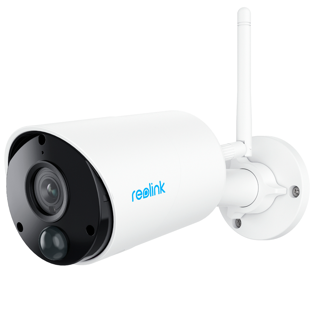 Telecamera WiFi a batteria Reolink - 3MP (2304 x 1296) - IR 10 m / Sirena - Rilevamento PIR di Persone / Veicoli - Audio bidirezionale / Slot MicroSD - Adatta per esterni