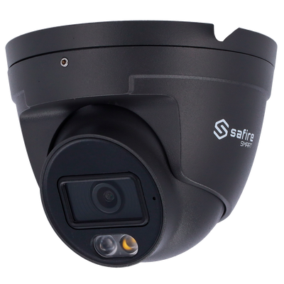 Safire Smart - Telecamera Turret IP gamma I1 AI Avanzata e DualLight - Risoluzione 4 Megapixel (2688x1520) - Ottica 2.8 mm | Audio | IR 30m &amp; WL 30m - IA Avanzata:Perimetro