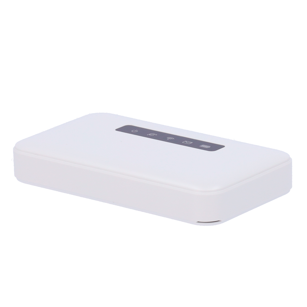 Safire Router 4G Portatile - Connessione RJ45 10/100 o WiFi 802.11 b/g/n - Fino a 32 connessioni WiFi simultanee - Batteria 3.7V 2600 mAh fino a 8h di autonomia - Slot per scheda micro SIM e micro SD - LED indicatori di attività