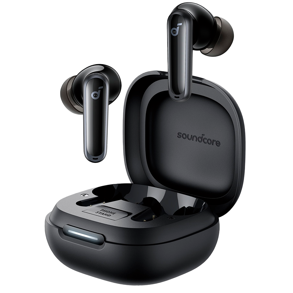 Auricolari wireless P40i Soundcore - 12 ore di riproduzione  - Cancellazione adattiva del rumore - 6 microfoni - Personalizzazione tramite l'app Soundcore - Resistenti all'acqua IPX5