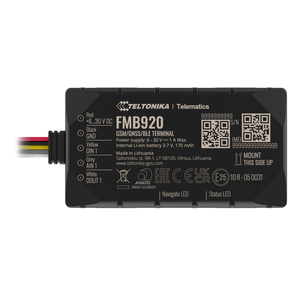 Tracker Plug &amp; Play per veicoli - Collegamento semplice - Ingressi e uscite cablate - 2G e BLE per TK-EYE - Micro-SIM - Grado di protezione IP54