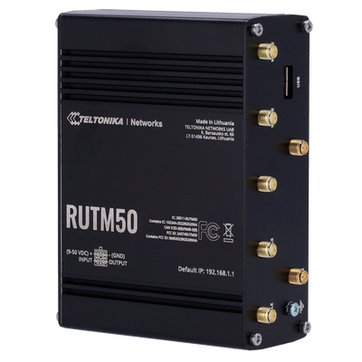 Teltonika Router Industriale 5G - 5G Sub-6Ghz SA/NSA Doppia SIM - 5 porte 10/100/1000Mbps - Fino a 3