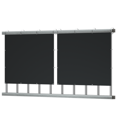 TSUN Kit Solare Air Vertical - 2 pannelli leggeri 200W - Microinverter 400W - Per installazione su balcone - Connessione WiFi - Consente di collegare tra loro fino a 11 kit