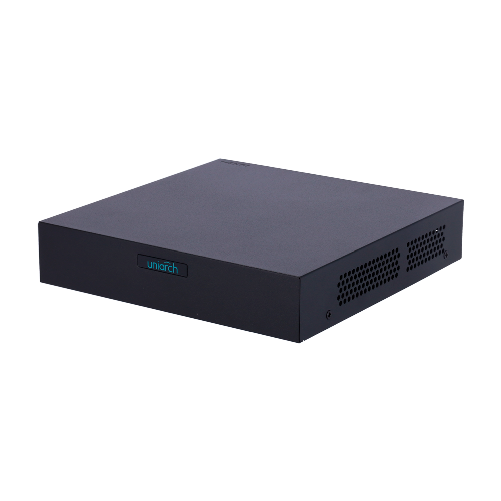 Videoregistratore NVR Uniarch - 8 CH video /  8 CH PoE - Larghezza di banda 64Mbps - SIP | UMD | Ricerca VCA - Risoluzione massima 6 MP - Supporta 1 hard disk fino a 6 TB