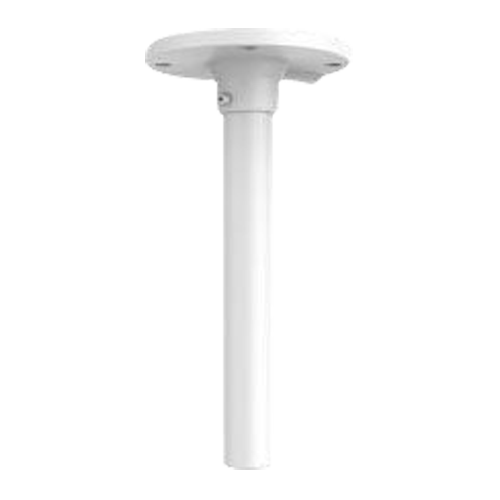 Staffa a parete - Per dome motorizzate - Adatto per esterni - Colore bianco - Passacavo