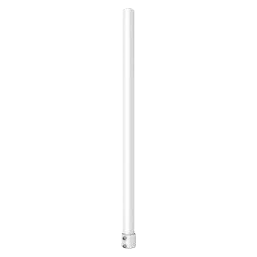 Staffa a tetto - Per telecamere dome - Altezza 520 mm - Adatto per esterni - Colore bianco - In alluminio