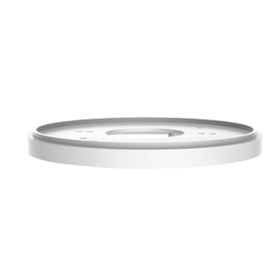 Adattatore - Per telecamere dome e bullet - Lega di alluminio - Colore bianco - Passacavo