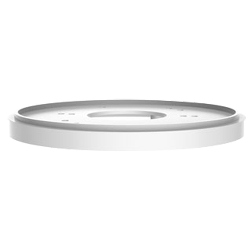Adattatore - Per telecamere dome - Lega di alluminio - Colore bianco - Passacavo