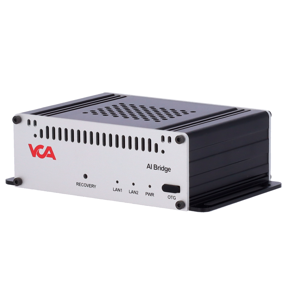 VCA Technology VCAserver AI based analytics - Modello VCA-ABP302-NX-1TB - Nvidia Jetson Orin Nano 8GB - 1TB M.2 NVMe - S.O. Linux Ubuntu 22.04 LTS - Include canali: 8 x VCAProAI e 3 x VCABehavior - Supporta la connessione al server NX per 8 canali