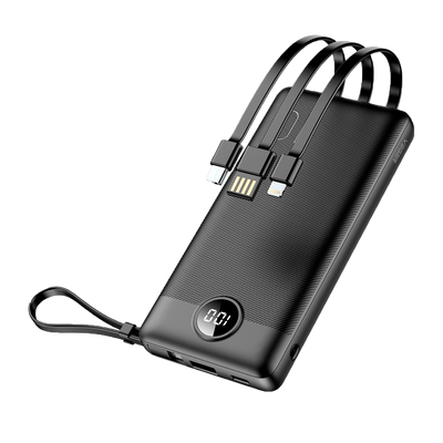 VEGER Power bank con display LCD - Capacità 10000mAh - Ingressi USB-C