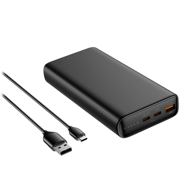 VEGER Power bank con LED di ricarica - Capacità 20000mAh - Ingressi USB-C - Uscite 2x USB-C