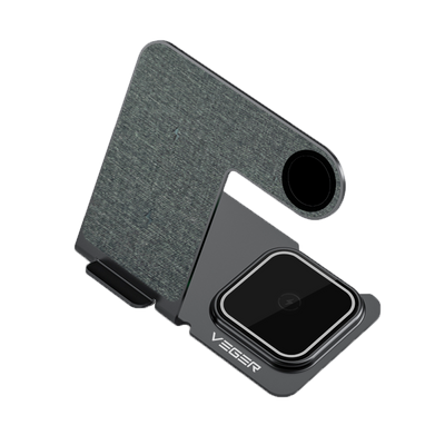 Caricabatterie wireless VEGER - Potenza 15W - Ingresso USB-C - Ricarica veloce - Uscite: Smartphone
